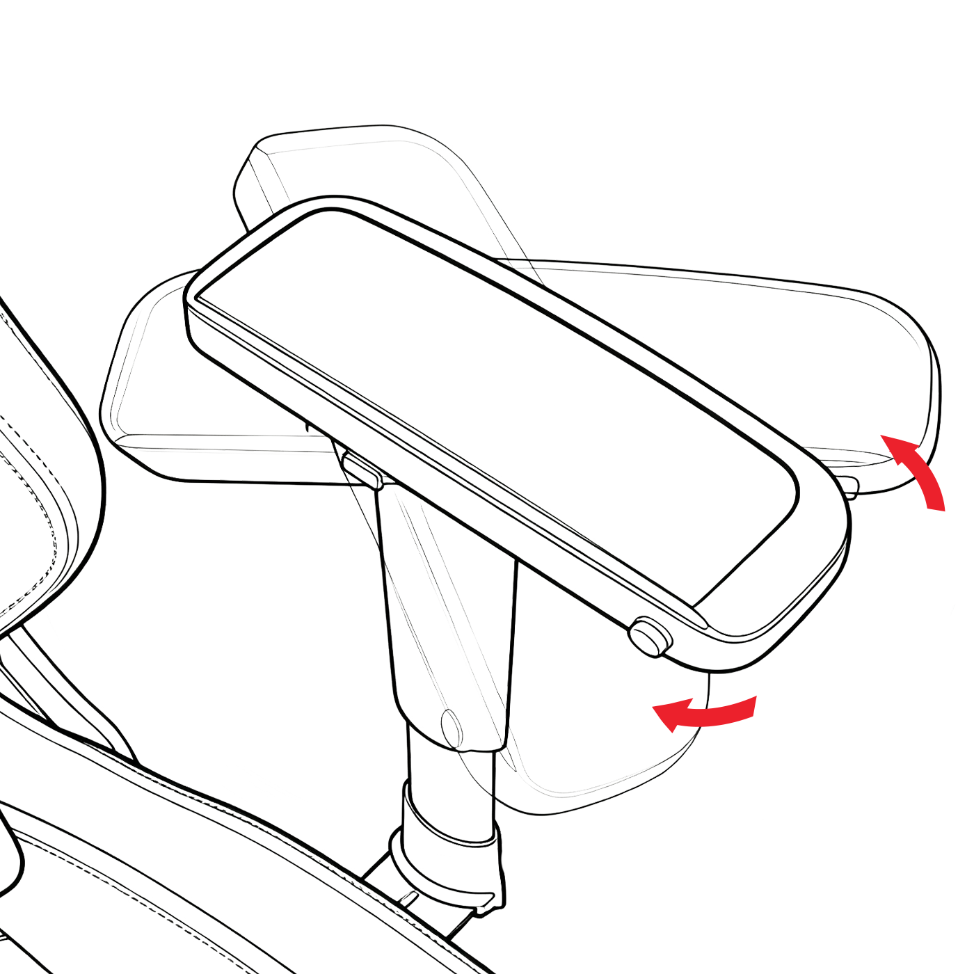 Maxx 5d armrest arm pad rotation