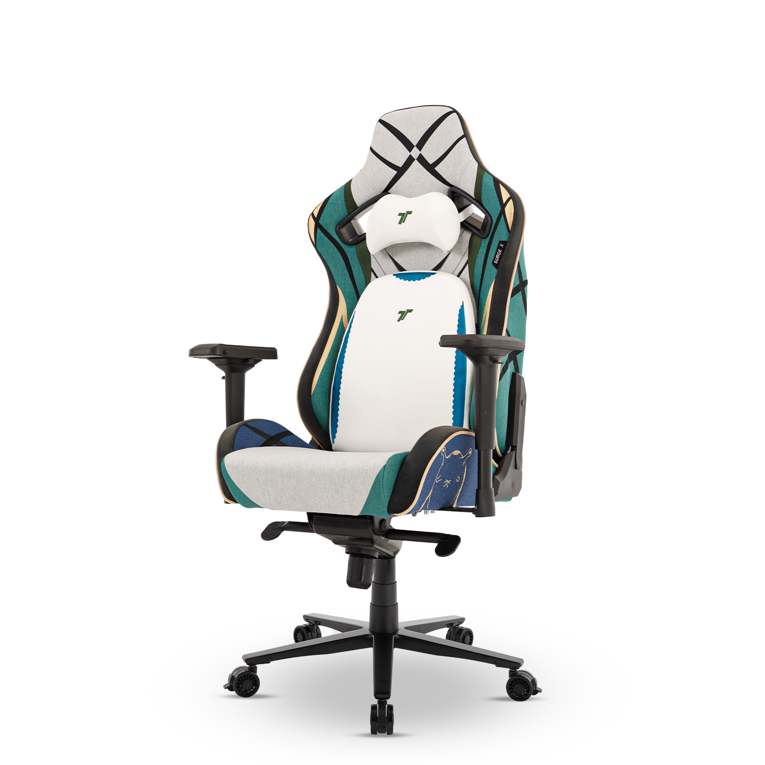 360° view of TTRacing Surge X Air Threads Fabric Gaming Chair - Tsunade Edition - angle 9